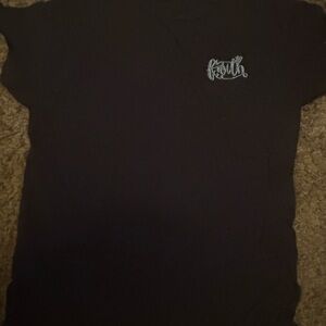 Black T-Shirt with cute font